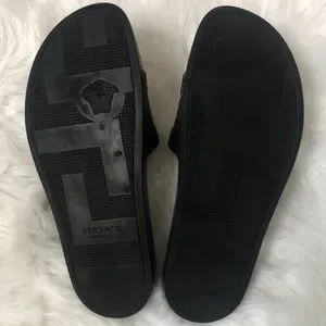 Versace | Shoes | Versace Medusa Head Unisex Black Slides  display picture 2